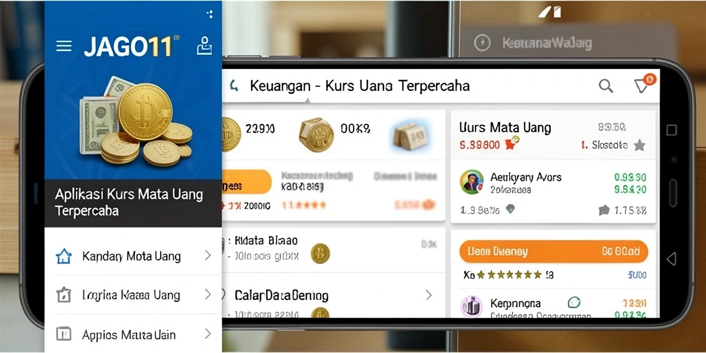 Antarmuka JAGO11 yang informatif menampilkan kurs mata uang terkini.
