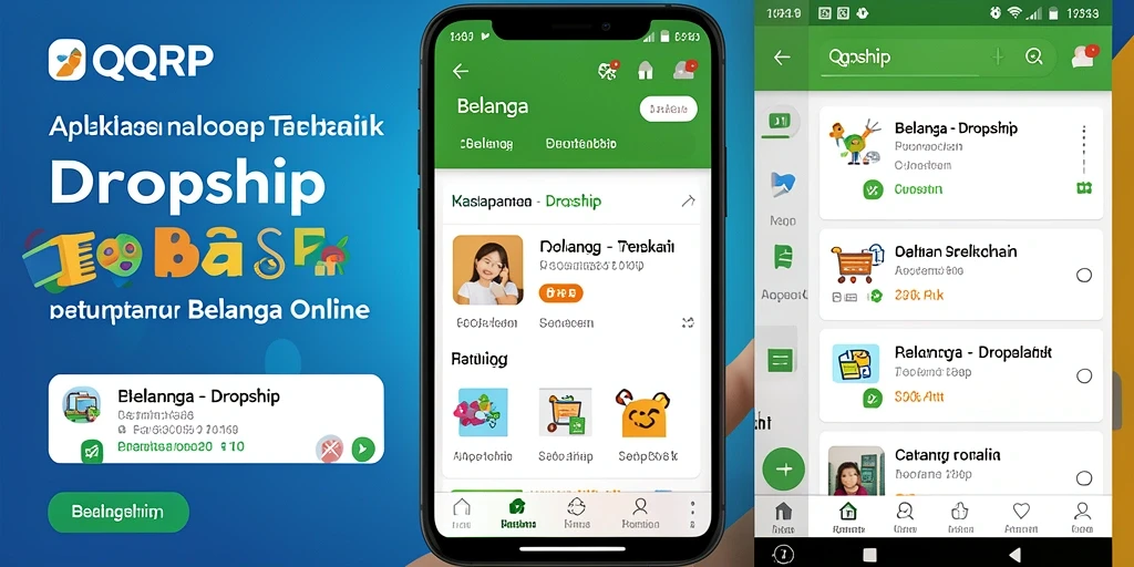 Antarmuka QQRP yang sederhana dan intuitif untuk pengguna Dropship.