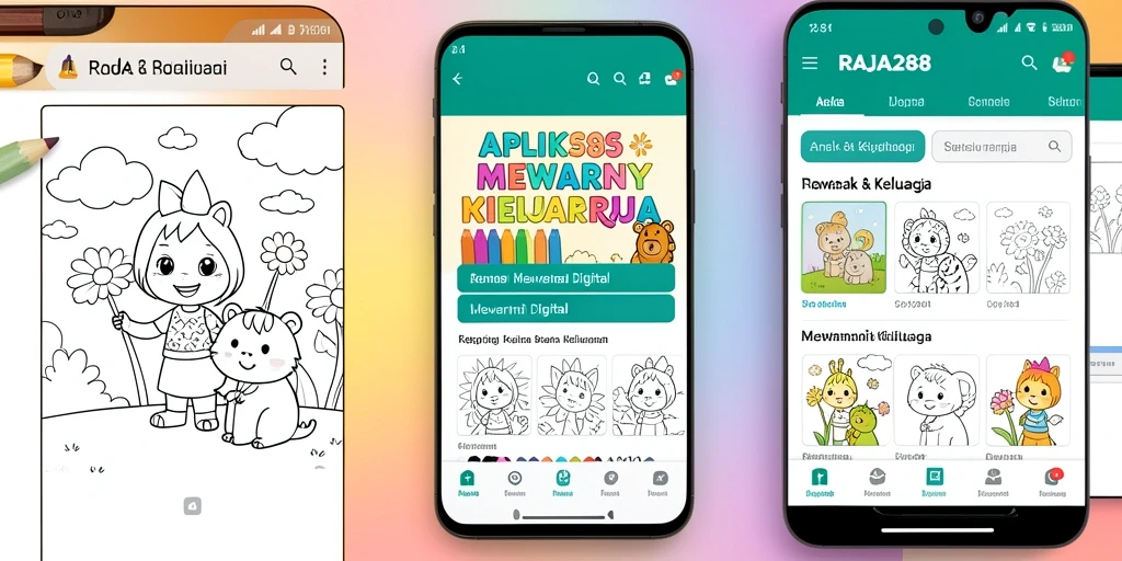 Tampilan antarmuka RAJA288 yang menarik dengan pilihan warna cerah.