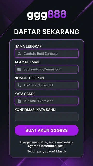 Panduan Daftar Akun Baru ggg888 untuk Pengguna Android